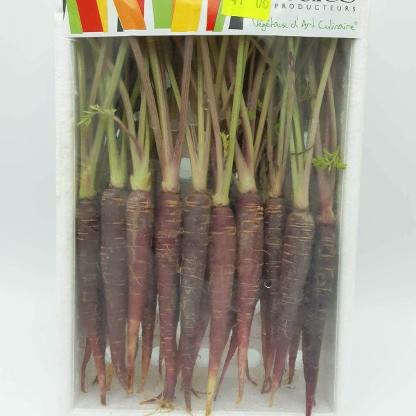 wortel mini paars 400 gr kist